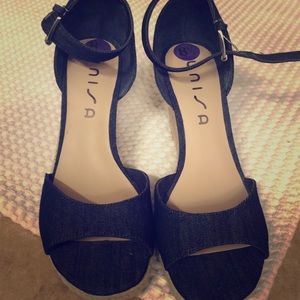 Denim Unisa Wedges